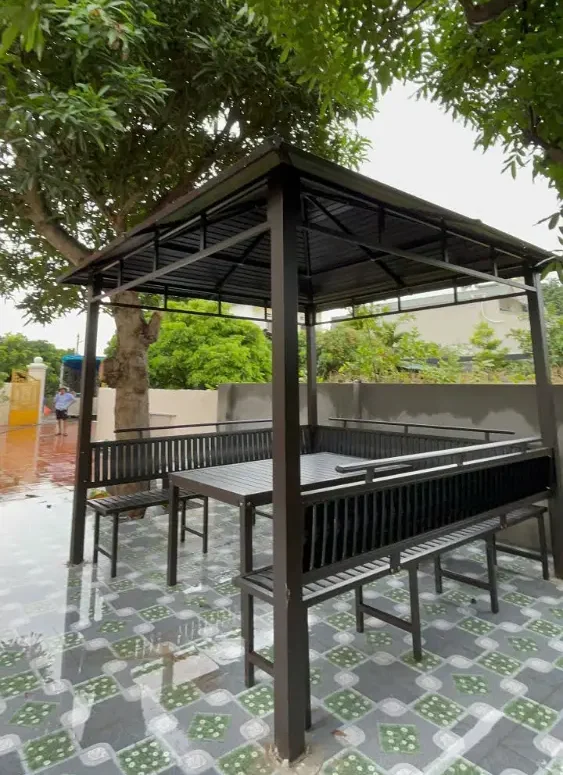 Lắp đặt chòi thép 3m cho khách tại Hải Phòng
