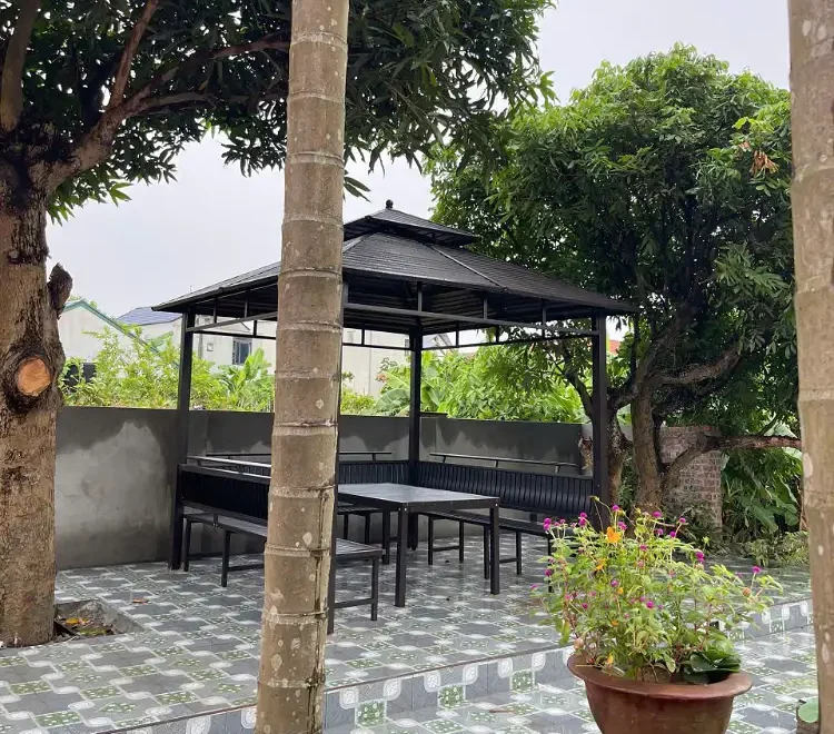 Lắp đặt chòi thép 3m cho khách tại Hải Phòng