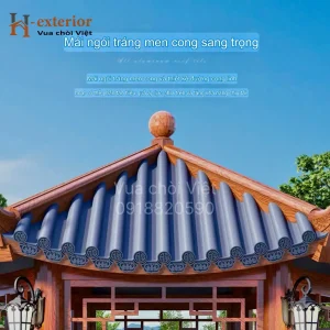 Chòi hợp kim nhôm lục giác 1 mái cong