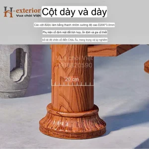 Chòi hợp kim nhôm lục giác 1 mái cong