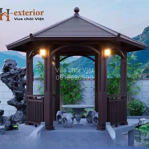 Chòi hợp kim nhôm lục giác hiện đại