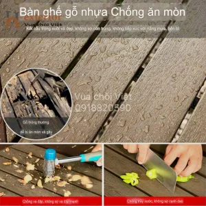 Ghế gỗ nhựa chống ăn mòn