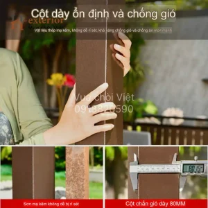 Cột kẽm sơn tĩnh điện dày dặn