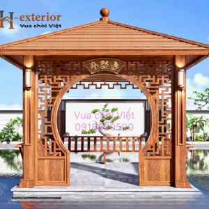 Chòi hợp kim nhôm vuông 1 mái HKN 01
