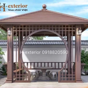 Chòi hợp kim nhôm vuông 1 mái HKN 02