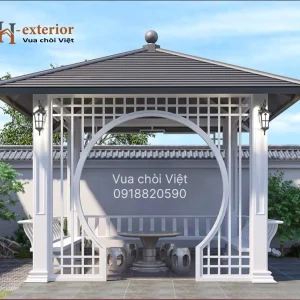 Chòi hợp kim nhôm vuông 1 mái HKN 02