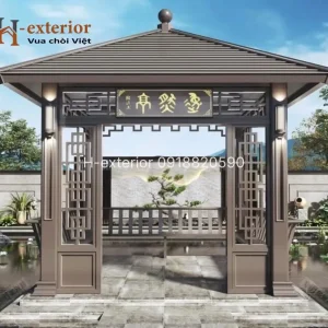 Chòi hợp kim nhôm vuông 1 mái