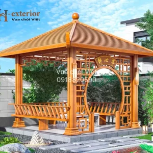 Chòi hợp kim nhôm vuông 1 mái