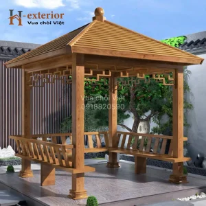 Chòi hợp kim nhôm hình vuông 1 mái