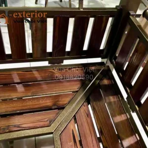 Chòi kẽm lục giác mái Nhật