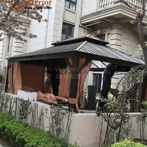 Chòi kẽm sơn tĩnh điện mái nghiêng