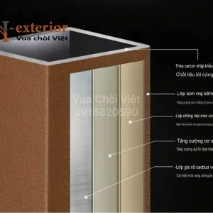 Khung cột được chế tạo với nhiều lớp gia cường