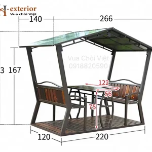 Kích thước tiêu chuẩn của mẫu chòi kẽm này