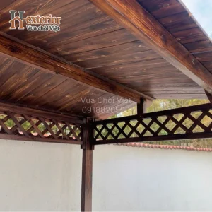 Chòi sân vườn bằng gỗ hiện đại