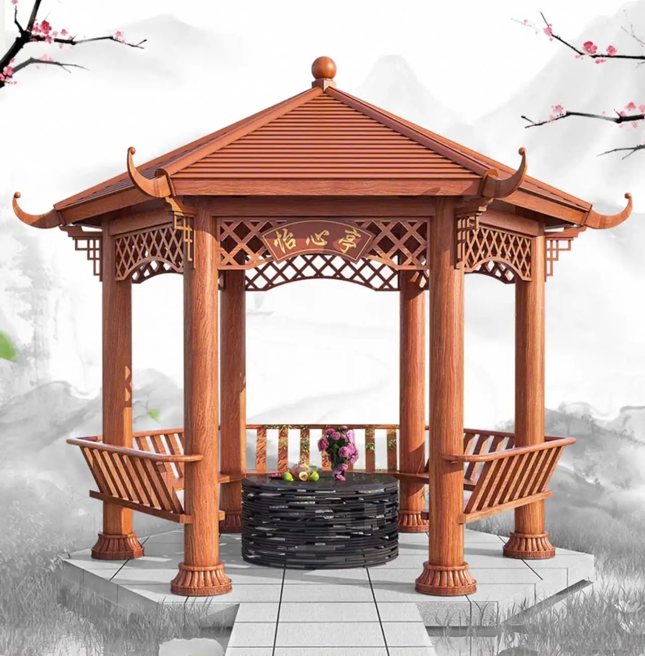 Chòi sân vườn hợp phong thủy