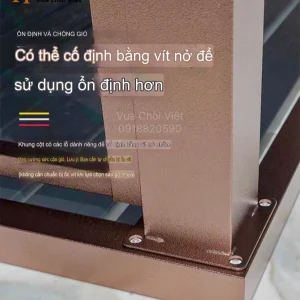 Khung cột cố định bằng vít nở đem đến sự chắc chắn và ổn định