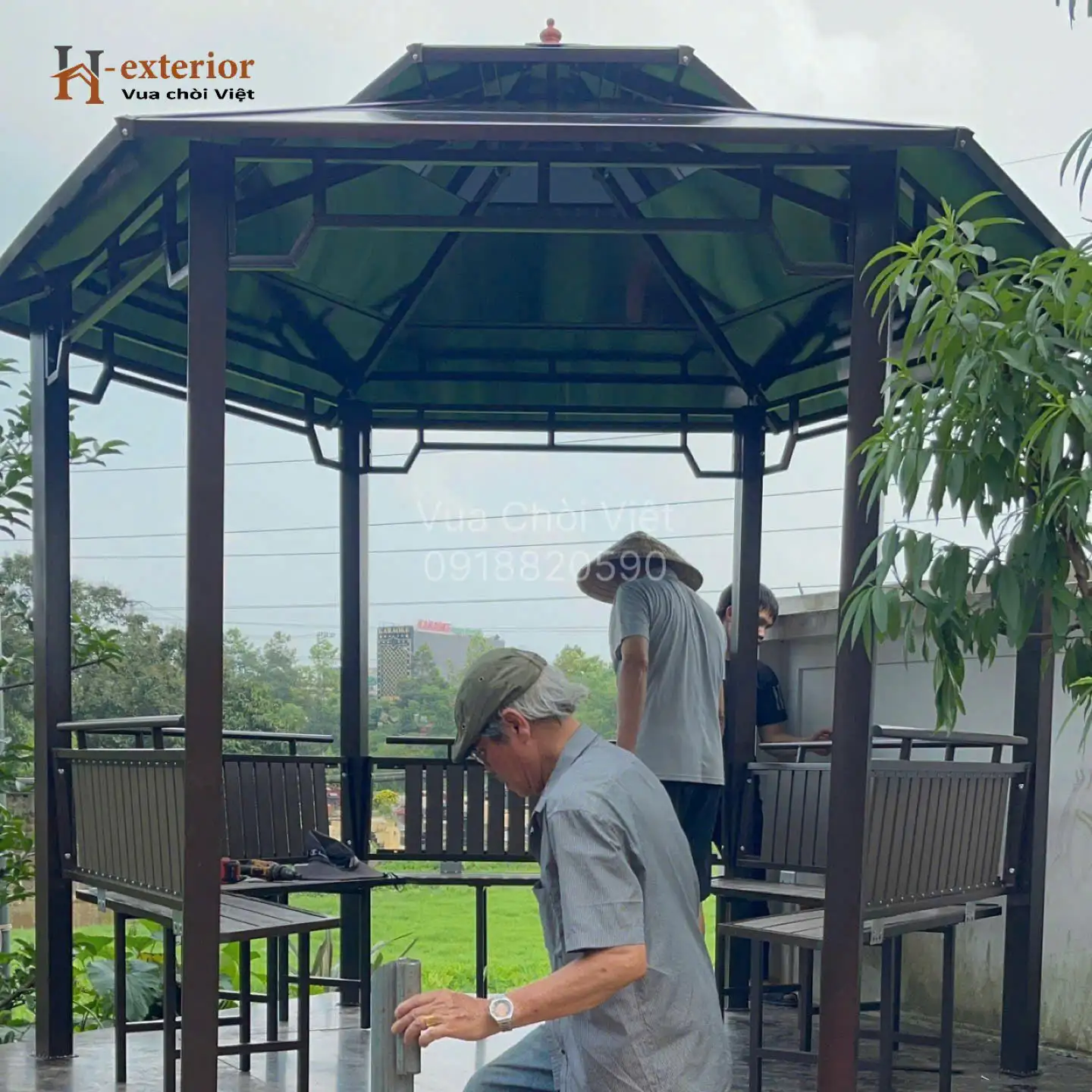 Thi công chòi sân vườn tại Phú Thọ