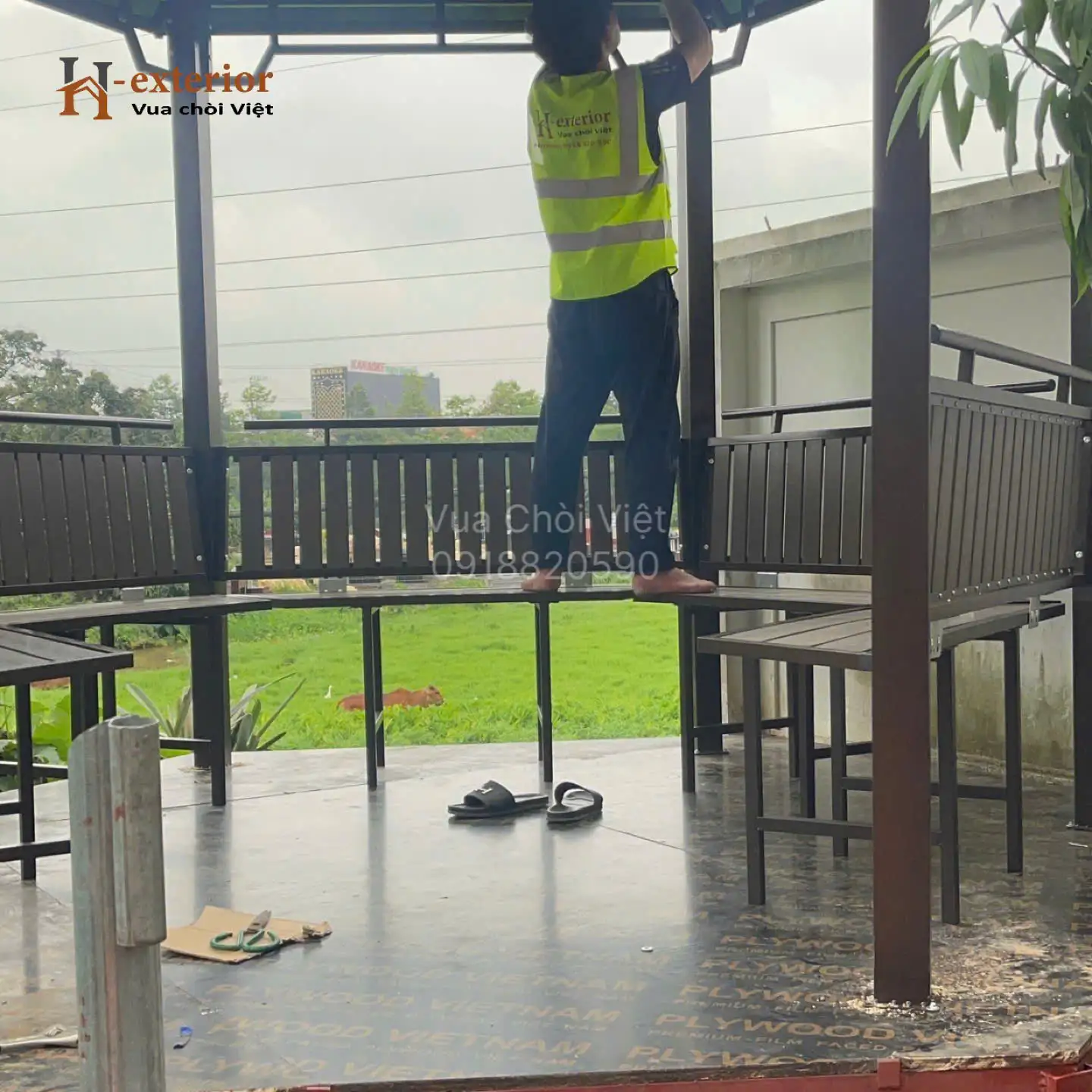 Thi công chòi sân vườn tại Phú Thọ