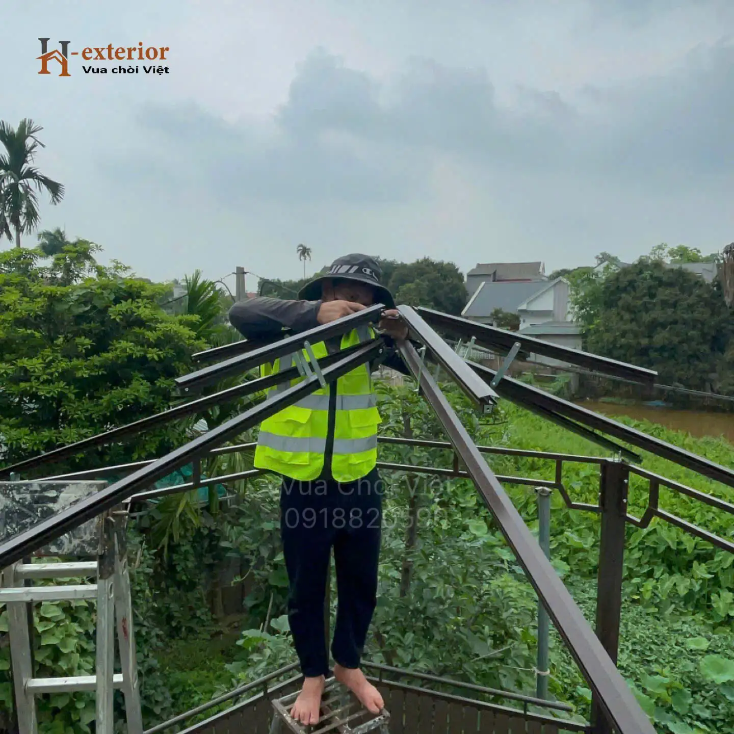 Lắp đặt chòi sân vườn tại Phú Thọ