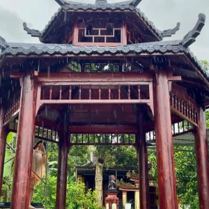 Hệ mái chòi gỗ lục giác