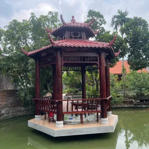 Lầu lục giác bằng gỗ thông dầu