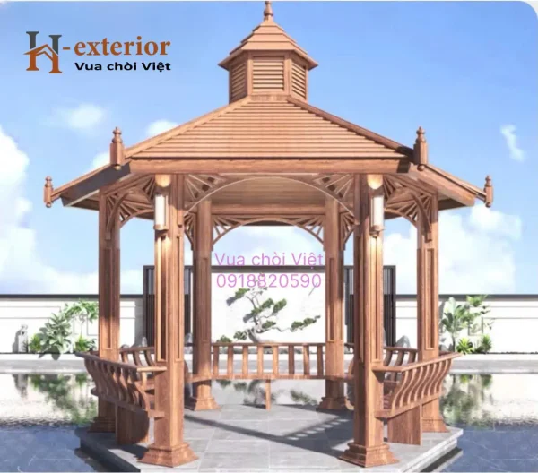 Chòi sân vườn hợp kim nhôm 09