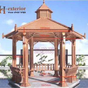 Chòi sân vườn hợp kim nhôm 09