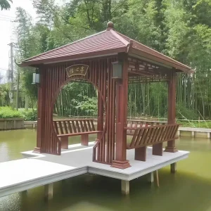 Chòi sân vườn vuông hợp kim nhôm