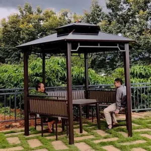 Chòi sân vườn bằng thép sơn tĩnh điện
