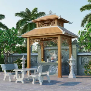 Chòi sân vườn khu lăng mộ