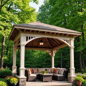 Chòi sân vườn bằng gỗ 5