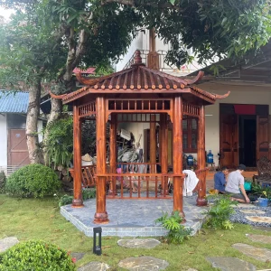 Chòi sân vườn lục giác gỗ thông dầu