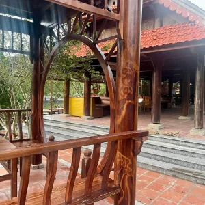 Chòi sân vườn bằng gỗ thông dầu hình vuông