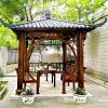 Chòi sân vườn bằng gỗ thông dầu tứ giác