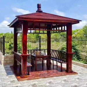 Chòi nghỉ sân vườn gỗ tứ giác 16