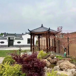 Chòi sân vườn bằng gỗ lục giác 9