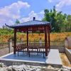 Chòi sân vườn bằng gỗ vuông 3