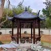 Chòi nghỉ sân vườn bằng gỗ lục giác 6