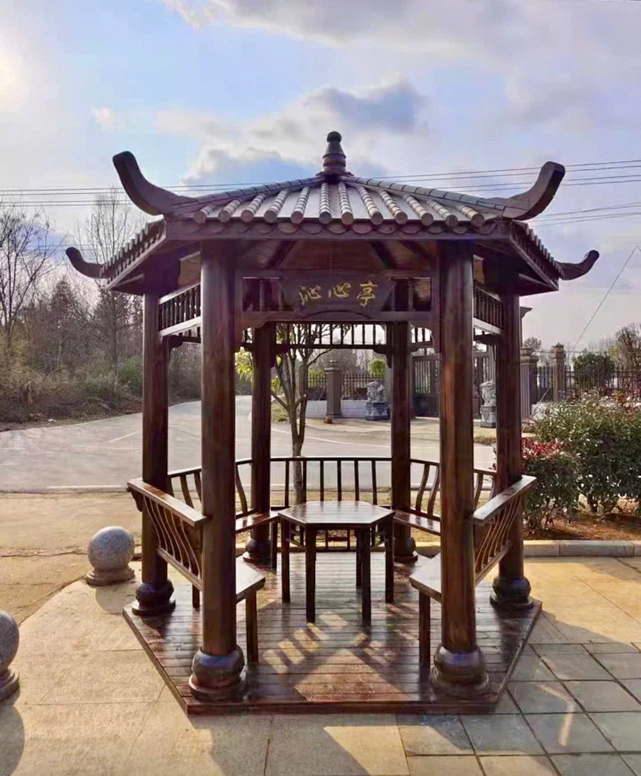 Chòi nghỉ sân vườn bằng gỗ đẹp 4