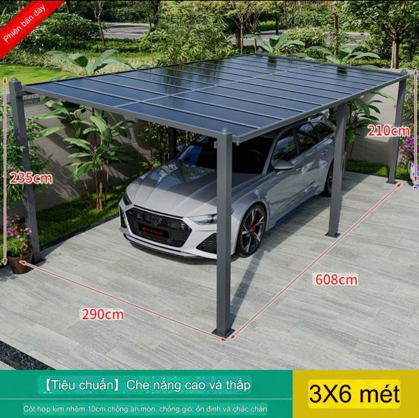 Mái che xe ô tô ngoài trời