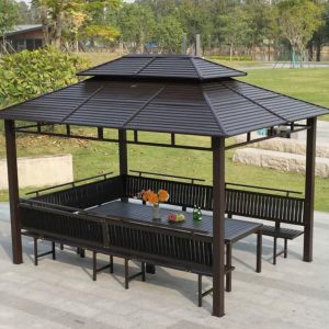 Chòi sân vườn bằng sắt chữ nhật giá rẻ