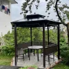 Chòi sân vườn lục giác bằng sắt