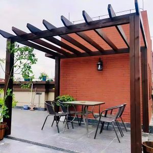 Chòi giàn hoa Pergola gỗ sân vườn 2