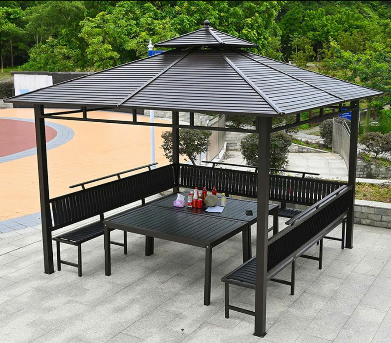 Mẫu chòi sân vườn đẹp 3.5x3.5m
