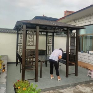 Mẫu chòi sân vườn lắp ghép đẹp vừa được hoàn thiện