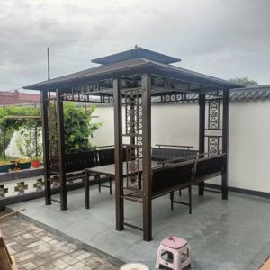Mẫu chòi sân vườn lắp ghép được lắp đặt nhanh chóng trong chưa đầy một ngày