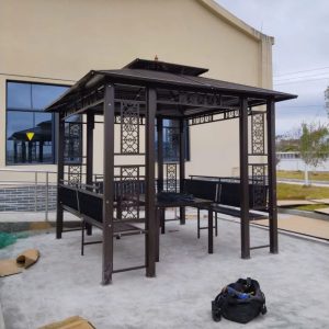 Nhà chòi sân vườn bằng sắt mạ kẽm sơn tĩnh điện