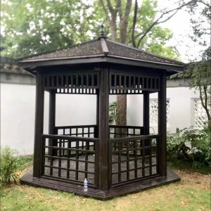 Lầu lục giác sân vườn đẹp bằng gỗ