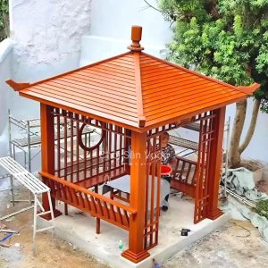 Mẫu chòi sân vườn đẹp bằng gỗ