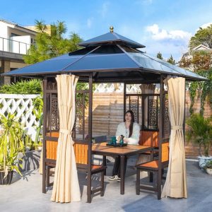 Nhà chòi sân vườn lắp ghép bằng sắt